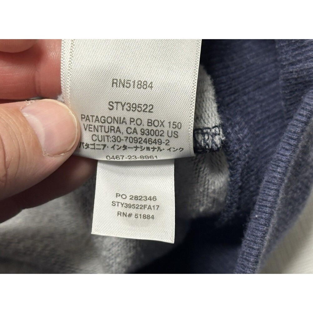 Women's Patagonia Fitz Roy Bear Midweight Hoody Size Medium Navy Heather #39522 - Picture 8 of 11